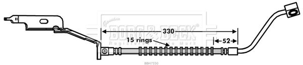 BORG & BECK Тормозной шланг BBH7550